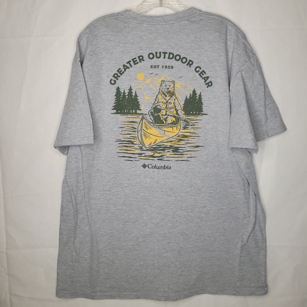 Columbia Gray Outdoor‎ Graphic Tee Size XXL